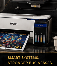Epson sublimation printer producing a full-color print